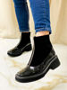 Imagen de Bota Krum Negro Charol Nobuck