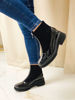 Imagen de Bota Krum Negro Charol Nobuck