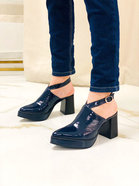 Imagen de Zapato Tesla Azul Charol