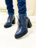 Imagen de Bota London Azul Milano Charol