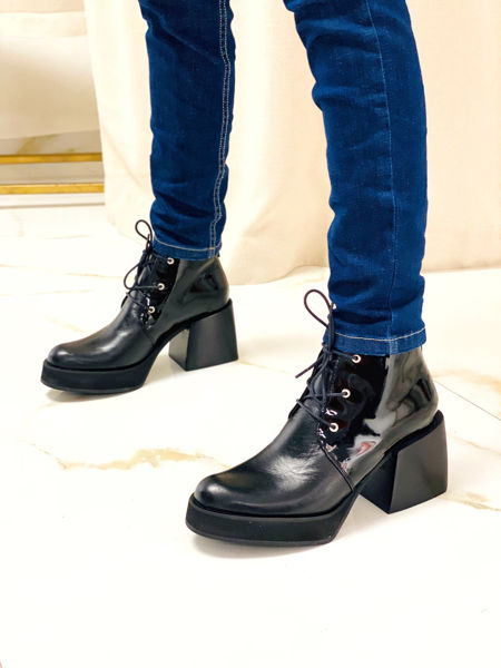 Imagen de Bota Bohr Negro Milano Charol