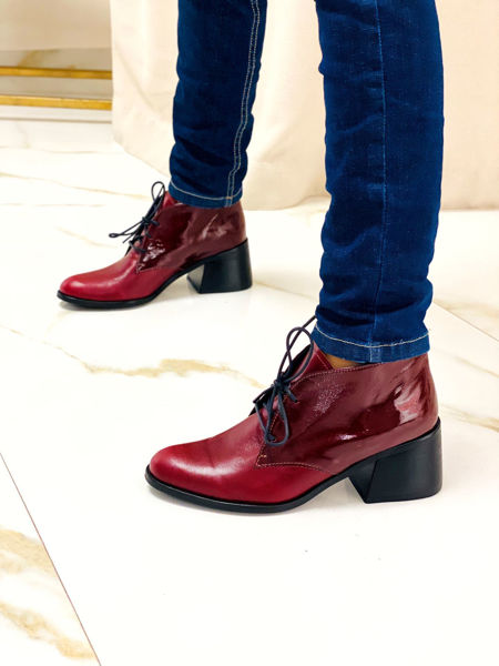 Imagen de Bota Pope Bordo Charol
