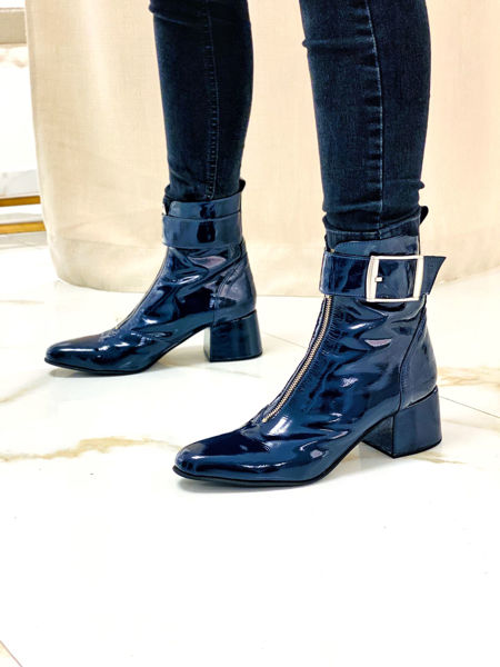 Imagen de Bota Moscu Azul Charol