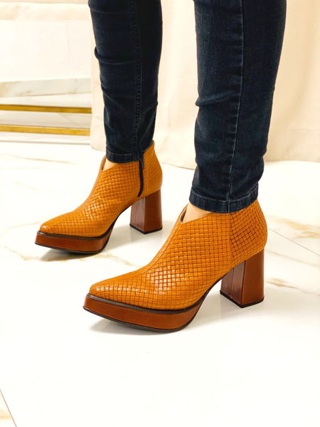 Imagen de Zapato Minerva Whisky Trenzado