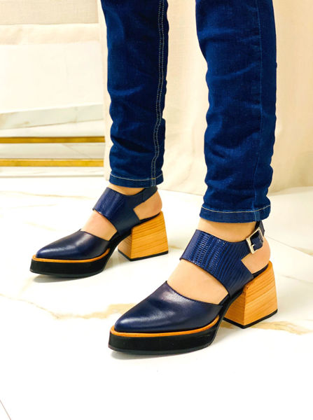 Imagen de Zapato Maslow Azul Lagarto