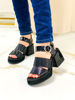 Imagen de Sandalia Gantt Negro Charol