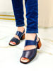 Imagen de Sandalia Perkin Azul Lagarto Milano