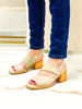 Imagen de Sandalia Perkin Natural Charol Milano