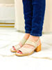 Imagen de Sandalia Perkin Natural Charol Milano