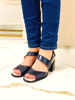Imagen de Sandalia Venn Azul Charol Milano