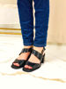 Imagen de Sandalia Venn Negro Charol Milano