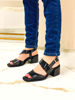 Imagen de Sandalia Venn Negro Charol Milano