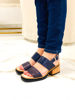 Imagen de Sandalia Lenz Azul Lagarto Milano
