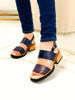 Imagen de Sandalia Lenz Azul Lagarto Milano