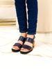 Imagen de Sandalia Lenz Azul Lagarto Milano