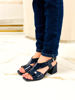 Imagen de Sandalia Boyle Azul Charol