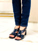 Imagen de Sandalia Boyle Azul Charol