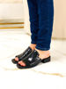 Imagen de Sandalia Servet Negro Charol
