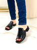 Imagen de Sandalia Servet Negro Charol