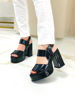 Imagen de Sandalia Wohler Negro Charol