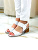 Imagen de Sandalia Emma Blanco Croco