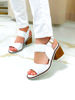 Imagen de Sandalia Emma Blanco Croco