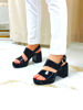 Imagen de Sandalia Bayes Negro Charol
