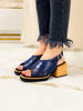 Imagen de Sandalia Winslet Azul Milano Lagarto