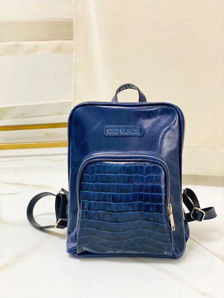 Imagen de Mochila Bouman Azul Croco