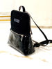Imagen de Mochila Quidditch Negro Charol Gamuza