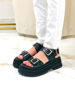 Imagen de Sandalia Gibson Negro Croco