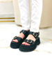Imagen de Sandalia Gibson Negro Croco