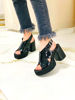 Imagen de Sandalia Jolie Negro Charol