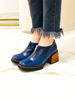 Imagen de Zapato Clooney Azul Milano Lagarto