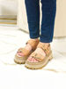 Imagen de Sandalia Gibson Nude Croco Nobuck