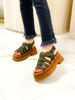Imagen de Sandalia Hanks Verde Flouter Gamuza