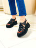 Imagen de Sandalia Hanks Negro Milano Gamuza