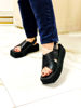 Imagen de Sandalia Sarandon Negro Lagarto