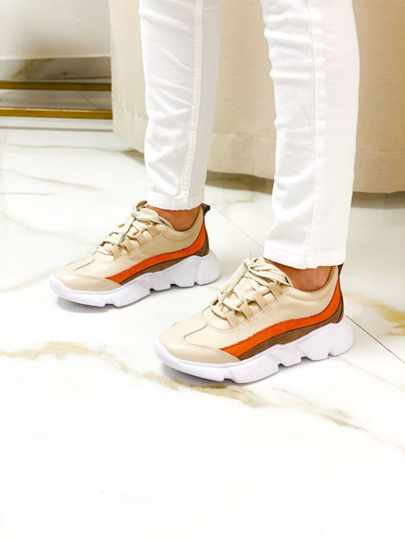 Imagen de Sneaker Johansson Natural y Coral