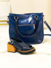 Imagen de Cartera Bilbo Azul Milano Lagarto