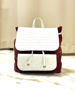 Imagen de Mochila Leighton Bordo y Blanco Croco