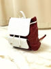 Imagen de Mochila Leighton Bordo y Blanco Croco