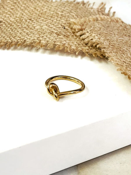 Imagen de Anillo Nudo Dorado