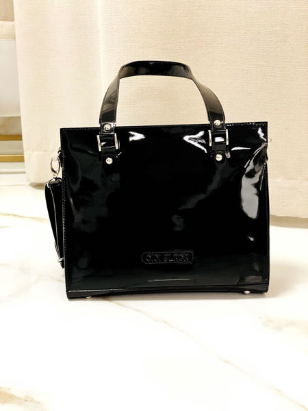 Imagen de Cartera Hertz Negro Charol
