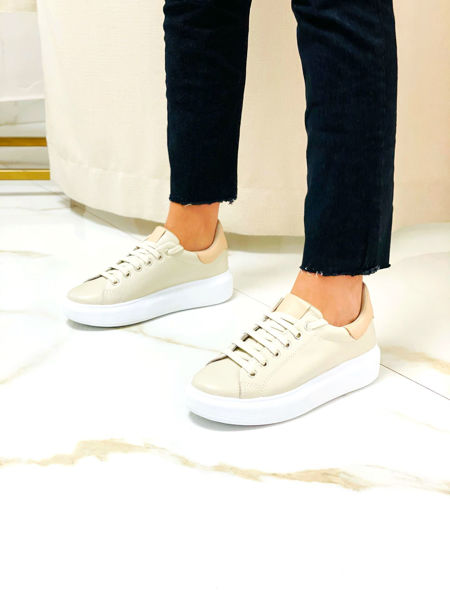 Imagen de Sneaker Beever Natural y Rosa
