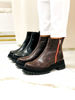 Imagen de Bota Lavinia Chocolate y Terracota