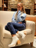 Imagen de Pantalon Pana Azul