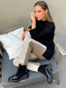 Imagen de Bota Krum Negro Charol Nobuck