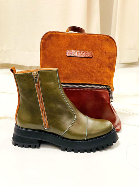 Imagen de Bota Lavinia Verde y Oxido