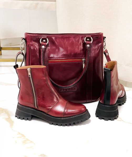 Imagen de Bota Lavinia Bordo y Negro